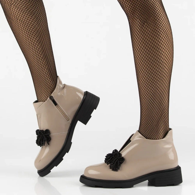 Leather ankle boots Filippo DBT6370/25 BE beige