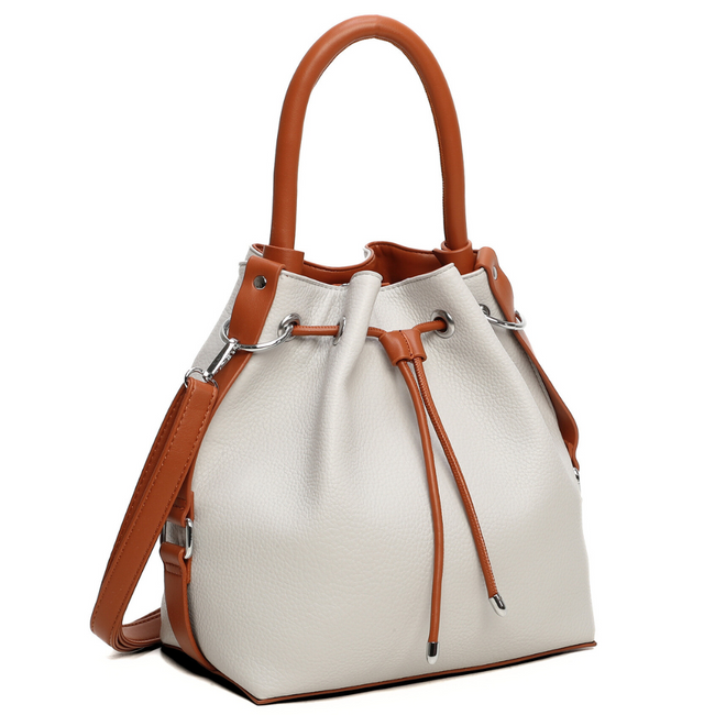 Grey shoulderbag city bucket