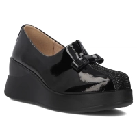 Leather shoes Filippo DP6441/24 BK L black