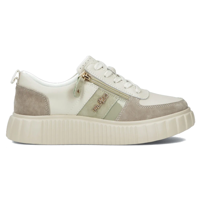 Leather sneakers Filippo DP6121/24 BE beige