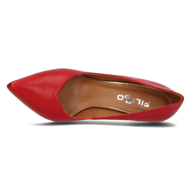 Leather pumps Filippo 2106 red