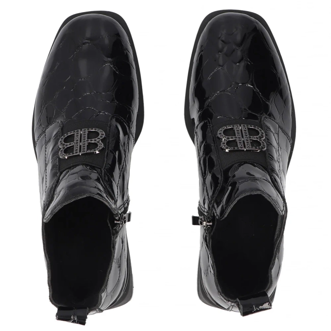 Leather ankle boots Filippo DBT4763/26 BK CR black