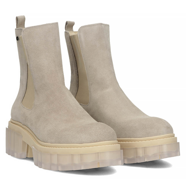 Zamszowe botki typu workery Filippo 30328 szare