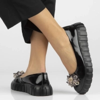 Leather shoes Filippo DP4682/26 BK black