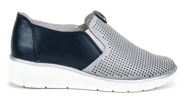 Półbuty Filippo DP026/18 GR NV Grey Navy