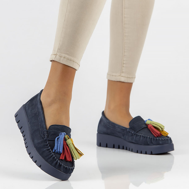 Leather shoes Filippo DP3535/23 NV navy