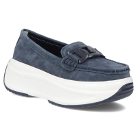 Leather shoes Filippo DP6132/25 NV navy blue
