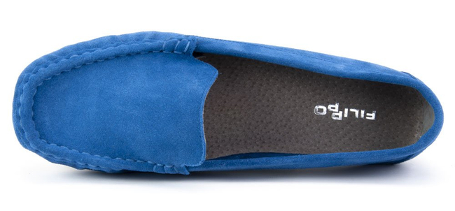 Loafers Filippo 10058 Blue Velor