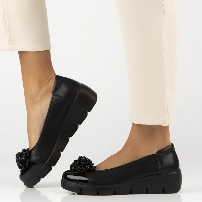 Leather shoes Filippo DP6783/25 BK black