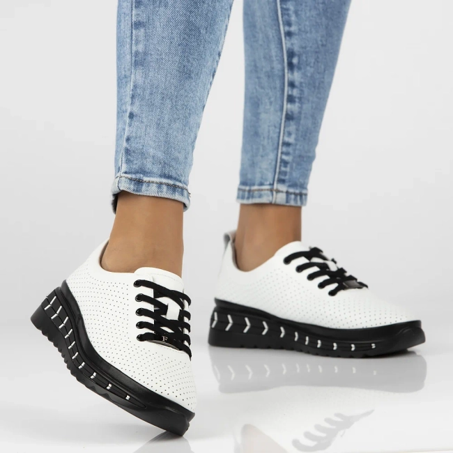 Leather shoes Filippo DP6800/25 WH white