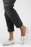 Skórzane półbuty Filippo DP031/24 WH MLT białe