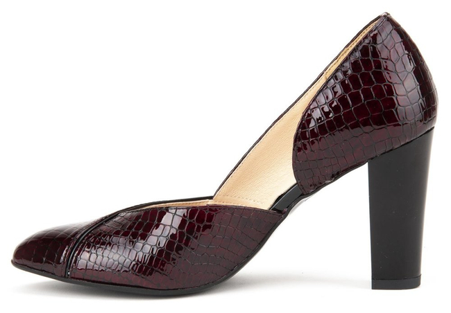 Pumps Filippo F280 Burgundy Crocodile
