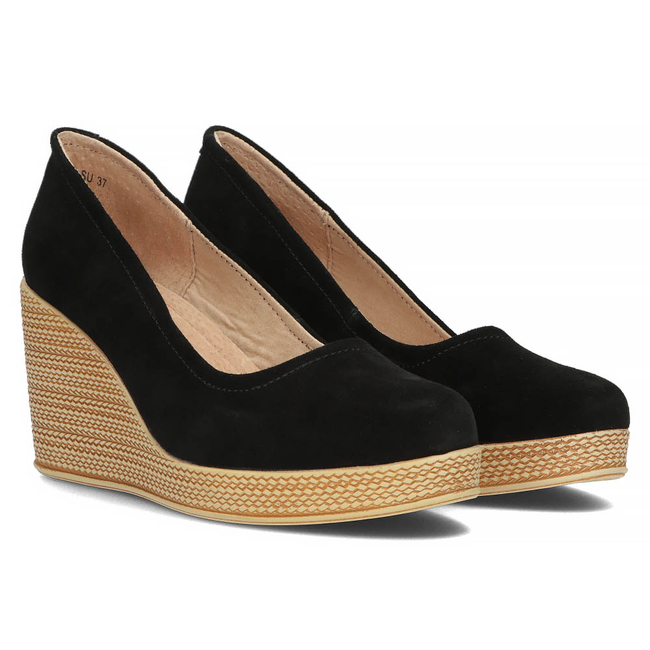 Leather shoes Filippo DP3521/22 BK SU black