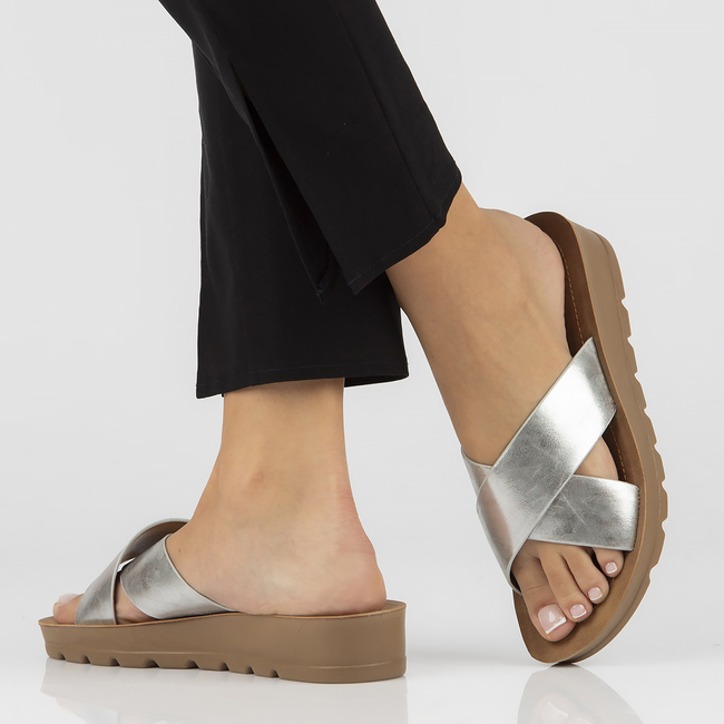 Slippers Filippo DK3611/22 SI silver