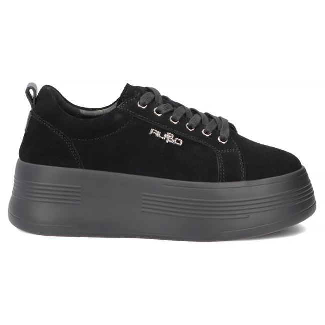 Leather sneakers Filippo DP8114/26 BK black