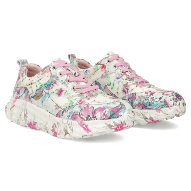 Skórzane sneakersy Laura Vita sofiao 07 różowe