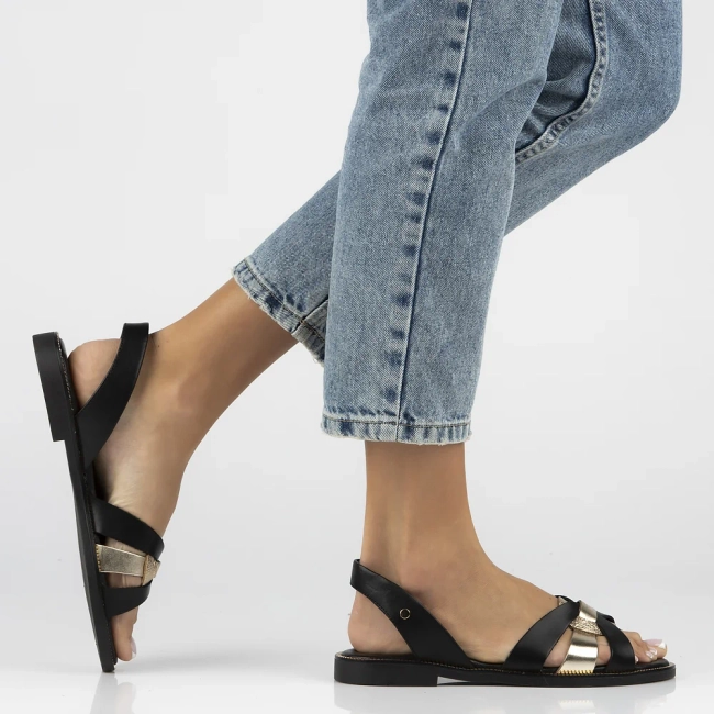 Leather sandals Filippo 40382 black