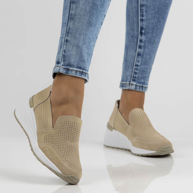 Leather shoes Filippo DP3537/22 BE beige