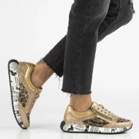 Skórzane sneakersy Laura Vita burton 11 dore beżowe