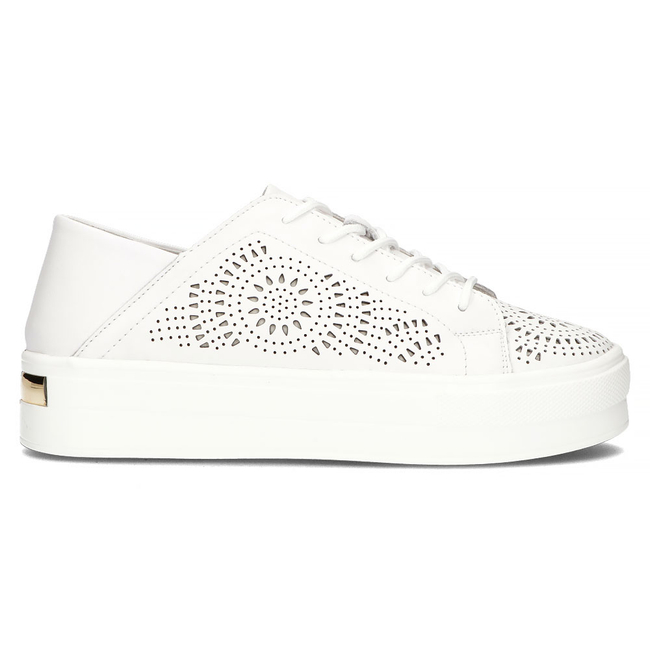 Leather shoes FILIPPO DP3529/22 WH białe