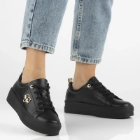 Leather shoes Filippo DP3533/25 BK H black