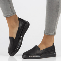 Leather shoes Filippo DP3623/22 BK black