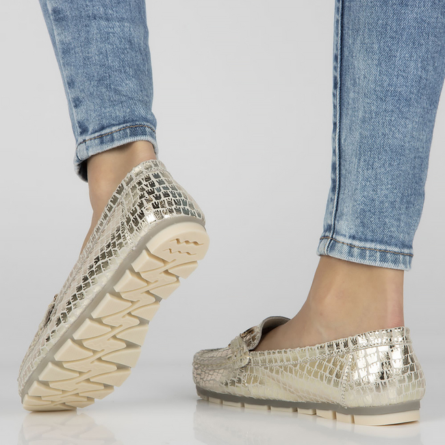 Leather loafers Filippo DP3630/23 GO gold