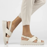 Leather sandals Filippo DS6712/25 BE beige