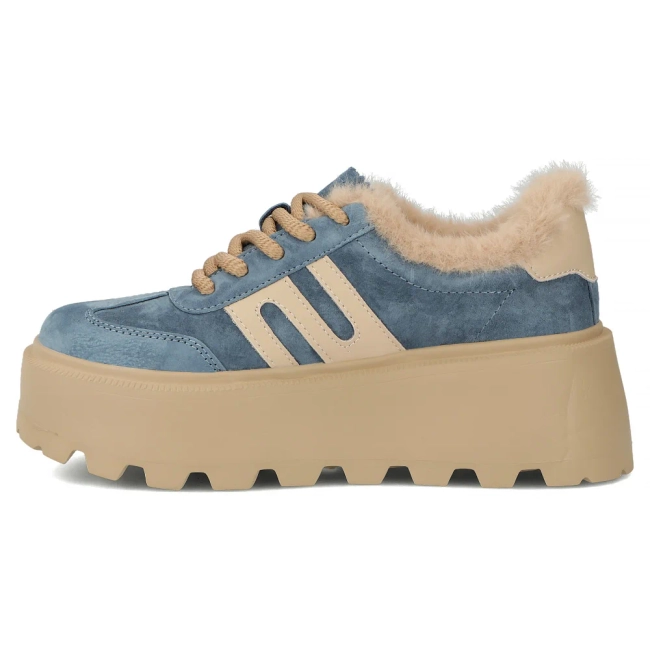 Leather sneakers Filippo DP7110/25 BL blue