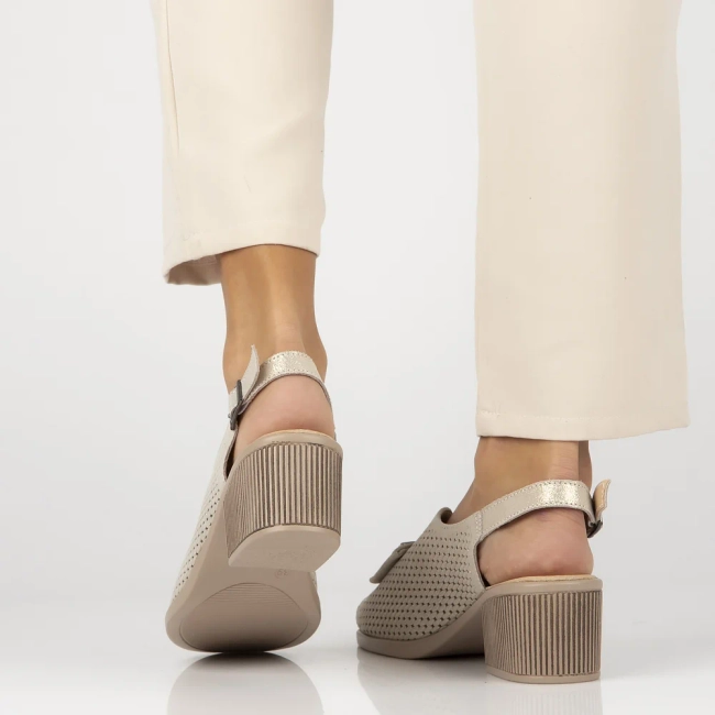 Leather sandals Filippo DS6033/25 GO gold