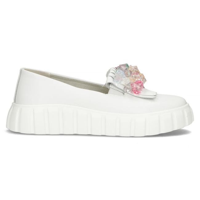 Leather shoes Filippo DP4593/23 WH white