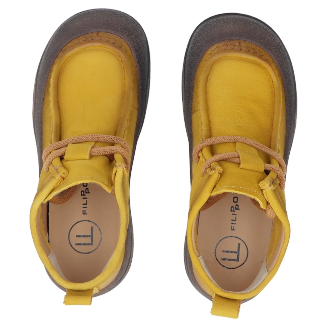 Leather ankle boots Filippo DBT8212/26 YL yellow