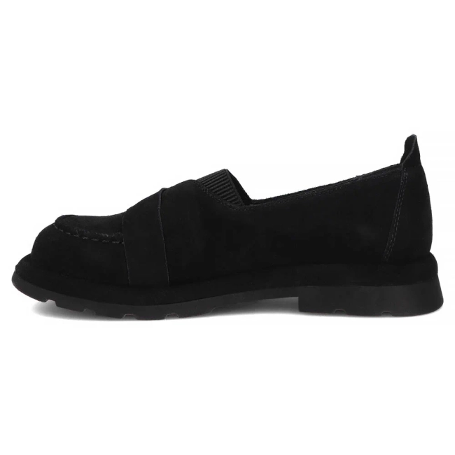 Skórzane półbuty Filippo DP7947/26 BK czarne
