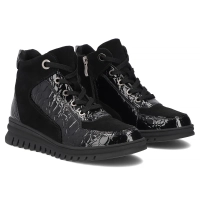 Skórzane botki Filippo DBT8076/26 BK czarne