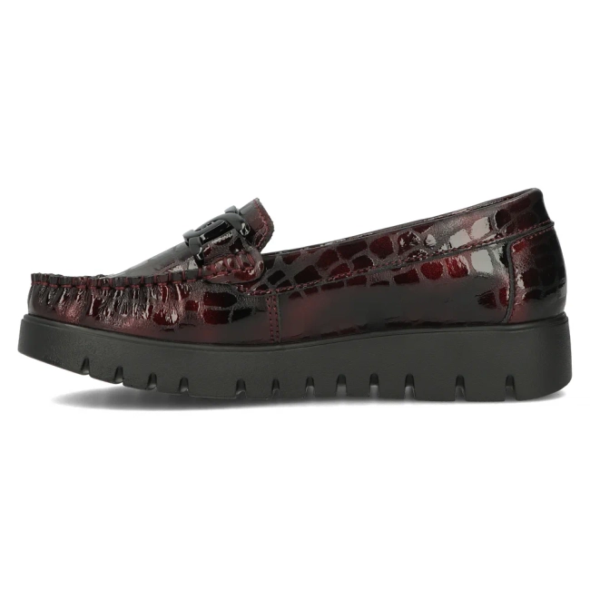 Leather loafers Filippo DP3334/24 BG burgundy