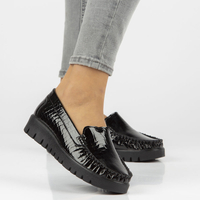 Leather shoes Filippo DP3024/21 BK CR black