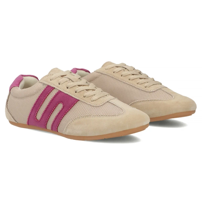 Leather sneakers Filippo DP7595/26 BE FH beige