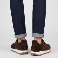 Skórzane sneakersy Filippo MP8276/26 D BR ciemnobrązowe