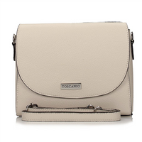 Handbag Toscanio Leather Messenger Bag A179 cream