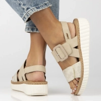Sandals Rieker 69260-60 beige