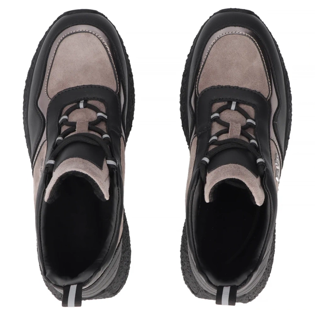 Skórzane sneakersy Filippo DP7406/25 TP BK czarne