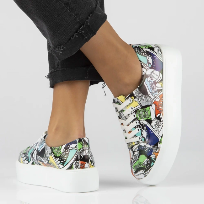 Leather shoes Filippo DP6115/24 MLT multicolor