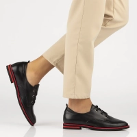 Skórzane półbuty Filippo DP3917/22 BK czarne