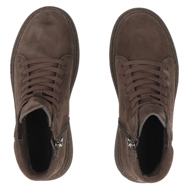 Leather platform ankle boots Filippo DBT8090/26 D BR brown