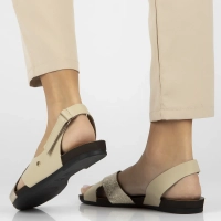 Leather sandals Filippo 40141 beige
