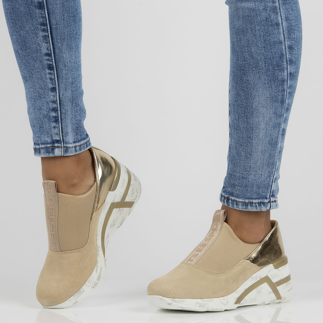 Leather Sneakers Filippo DP3652/22 beige