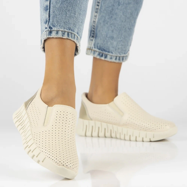 Leather shoes Filippo DP6081/24 BE beige