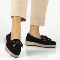 Leather loafers Filippo DP6457/25 BK SU black