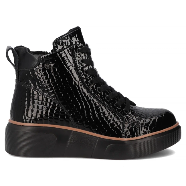 Leather ankle boots Filippo DBT7421/25 BK black