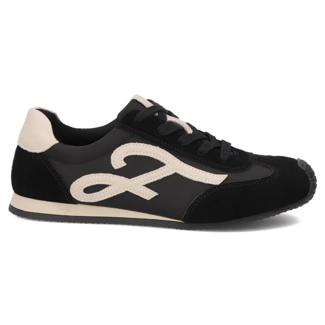 Skórzane sneakersy Filippo DP7967/26 BK czarne
